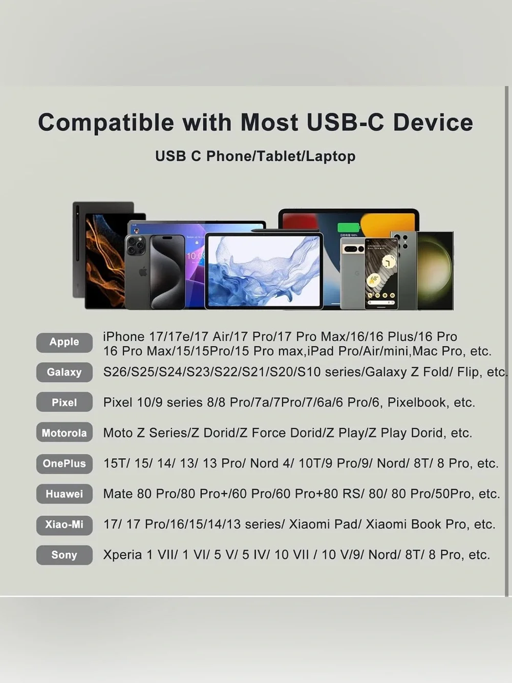 USB C to 3.5mm Audio OTG Adapter w/60W PD Fast Charging Headphone Splitter 3in1